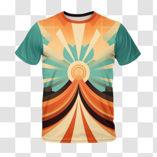 T Shirt - Abstract Design T-shirt Transparent PNG