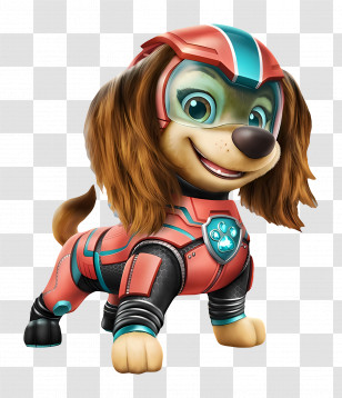 Paw Patrol - Cartoon Dog In Adventure Suit Transparent PNG