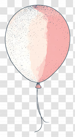 Glitter Balloon - Pink Balloon Transparent PNG