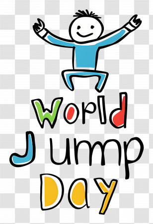 World Jump Day - Person Jumping For World Jump Day Transparent PNG