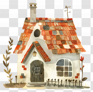 Roof - Small Cute Doodle House Transparent PNG