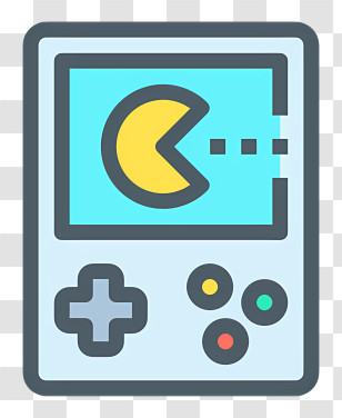 Pacman Logo - Retro Game Console With Pac-Man Transparent PNG