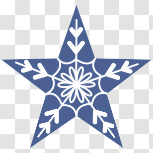 Icon - Blue Star Pattern Illustration Transparent PNG