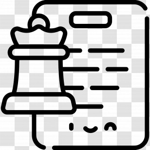 Chess Board - Chess Piece With Document Transparent PNG