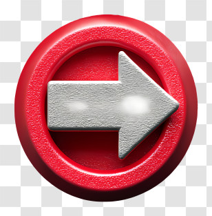Arrow 3d - Red Arrow Icon For Navigation Transparent PNG