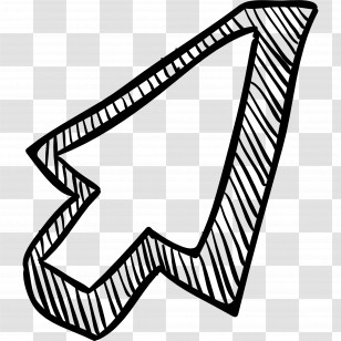 Sketch Arrow - Hand-drawn Arrow Symbol Transparent PNG