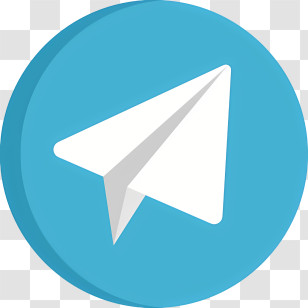 Telegram Logo - Telegram Logo With White Paper Plane Transparent PNG