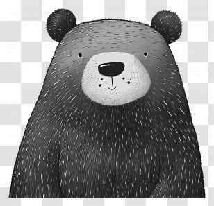 Cartoon Bear - Cute Bear Illustration In Cartoon Style Transparent PNG