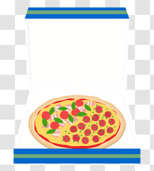 Food - Pizza In A Box Transparent PNG