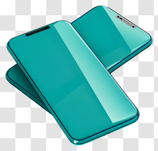 Smartphone - Teal Smartphones Transparent PNG