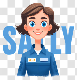 Sally Ride - Sally Female Worker Avatar Transparent PNG