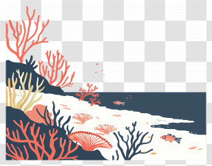 Great Barrier Reef - Colorful Coral Reef Transparent PNG