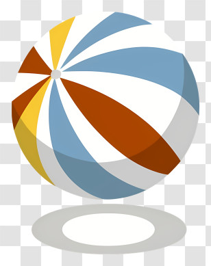 3d Rendering - Colorful Beach Ball For Summer Fun Transparent PNG