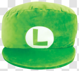 Luigi Hat - Green Cap With L Emblem Transparent PNG