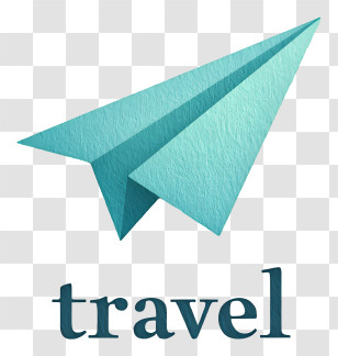 Travel Logo - Travel Paper Plane Icon Transparent PNG