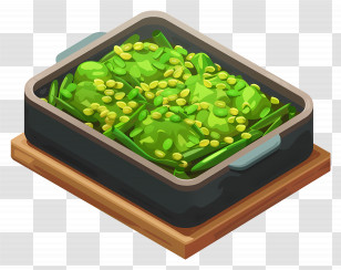 Green Bean Casserole - Green Vegetable Dish With Seeds Transparent PNG