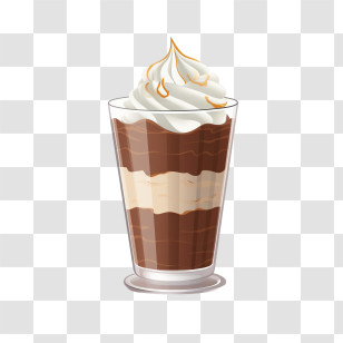 Chocolate Milkshake
 - Layered Chocolate Parfait With Whipped Cream Transparent PNG