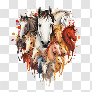 National I Love Horses Day
 - Group Of Running Horses Transparent PNG