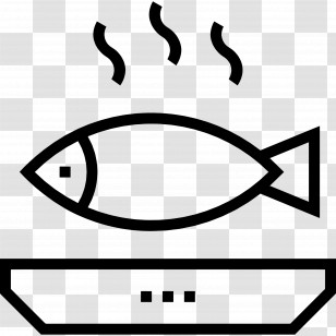 Steamed Fish - Cooked Fish On Plate Transparent PNG