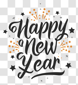 Happy New Year - Happy New Year Celebration Transparent PNG