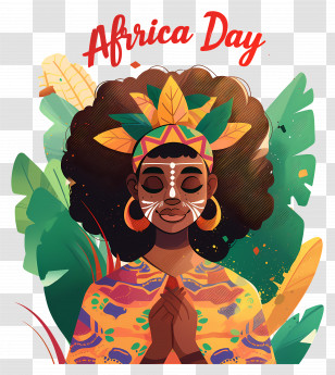 Africa Day - Woman With Headwrap For Africa Day Transparent PNG