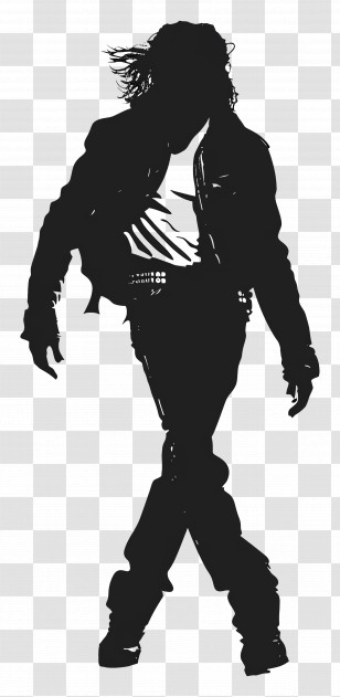 Michael Jackson Silhouette - Dancing Silhouette Transparent PNG
