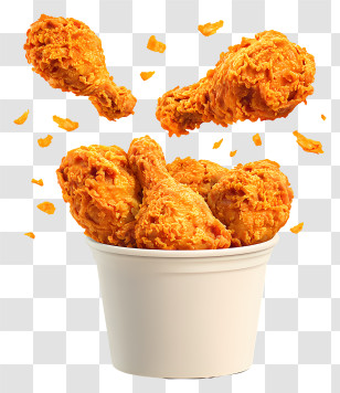 Crispy Fried Chicken Drumsticks - Crispy Fried Chicken Bucket Transparent PNG