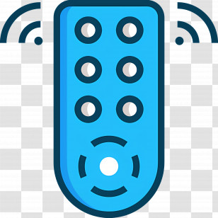 Remote Controls - Blue Wireless Remote Control Transparent PNG