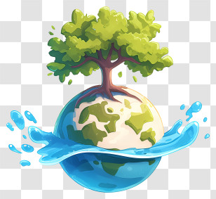 World Environment Day - Melting Earth Illustration Transparent PNG
