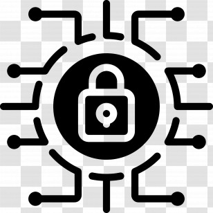 Cybersecurity - Cybersecurity Lock Icon Illustration Transparent PNG
