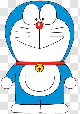 Doraemon - Blue Cartoon Cat Robot Transparent PNG
