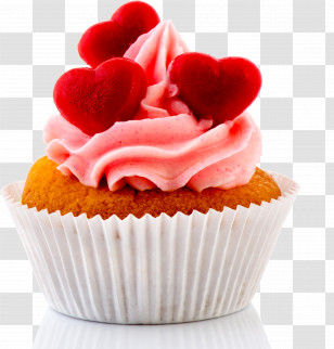Cupcake Food Buttercream Icing Baking Cup Transparent PNG