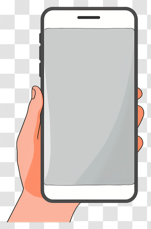 Tablet Device - Hand Holding A Smartphone Transparent PNG