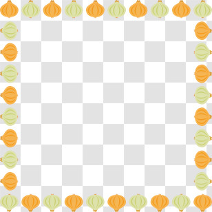 Vegetable Frame - Onion Border Design Transparent PNG