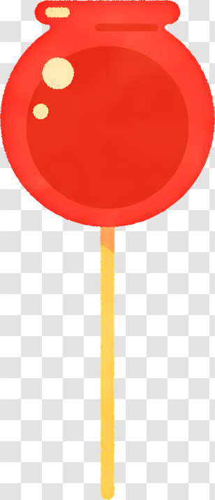 Food Elements - Bright Red Lollipop Illustration Transparent PNG
