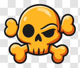 Skull And Crossbones Emoji - Skull And Crossbones Symbol Transparent PNG