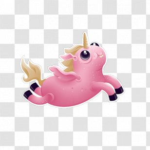Invisible Pink Unicorn - Hand-painted Wind Transparent PNG