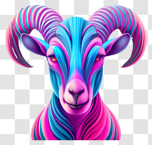 3d Rendered Image - Colorful Ram Illustration Transparent PNG