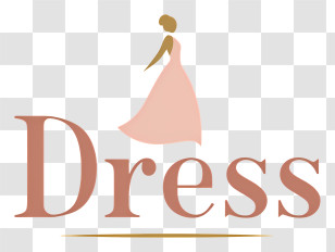 Dress Logo - Elegant Dress Boutique Logo Transparent PNG