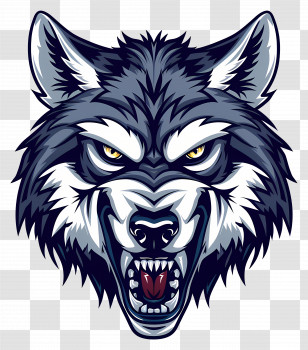 Wolf Head - Gray Wolf Head Illustration Transparent PNG