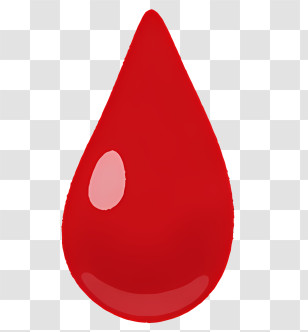 Clipart - Bright Red Water Droplet Icon Transparent PNG