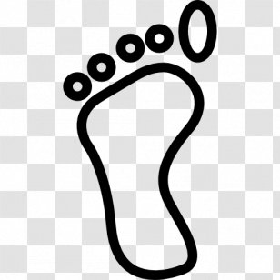 Footprint Clip Art - Black And White - Feet Transparent PNG