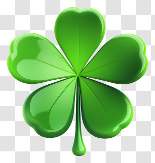 Emoji - Green Clover Leaf Lucky Symbol Transparent PNG