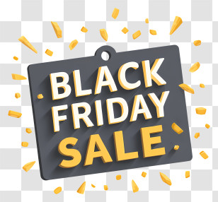 Black Friday Sale - Black Friday Sale Tag Transparent PNG