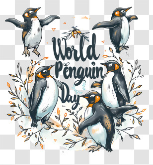 World Penguin Day - World Penguin Day Celebration Transparent PNG
