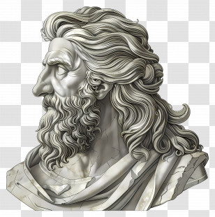 Ancient Man - Ancient Classical Statue Transparent PNG