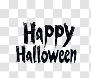 Happy Halloween Text - Happy Halloween Text Design Transparent PNG