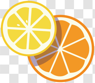 Orange - Sliced Orange And Lemon Transparent PNG
