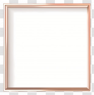 Square Frame - Rose Gold Square Picture Frame Transparent PNG