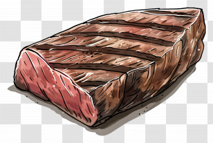 Steak - Grilled Steak Artful Illustration Transparent PNG
